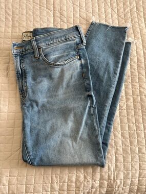 J. Crew 9” High Rise Toothpick Jean in Hamden Wash